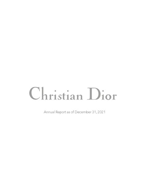 dior annual report pdf|christian Dior net worth 2023.